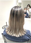 【山形限定バレイヤージュ】<ブロンド×バレイヤージュ>
