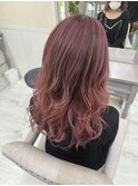 バレイヤージュ☆チェリーピンク