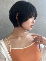 ロンドシエル 横浜(Lond ciel)&nbsp;黒髪でも可愛い☆韓国小顔顔周り×大人美人ショートボブ【横浜】