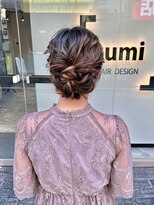 スミ(sumi)&nbsp;ルーズシニヨン/結婚式ヘアセット
