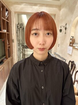 ビュートリアム265(BEAUTRIUM 265) ボブ/ミニボブ/オレンジヘア/暖色カラー/銀座/20代30代