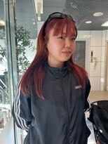 ヘアーアンドメイク ビス(HAIR&MAKE bis)&nbsp;ブリーチ1回でできるwine redカラー☆【多田　華歌】