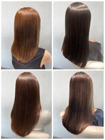 美容室フルール&nbsp;★縮毛矯正ロング♪コスメストレート髪質改善ココアベージュ