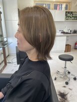 ハーツ(Heart's) 白髪ぼかし/イメチェンヘアスタイル/前髪カタログ/ショートボブ