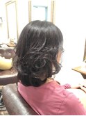 40代50代60代/ミディアムレイヤー/巻き髪スタイル