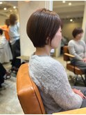 愛され長めショートボブ×前髪あり☆20代/30代/40代/50代