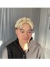 【ダブルカラー】カット＋ブリーチ（1回）＋カラー＋TR　￥19200~