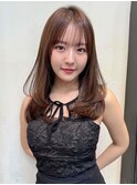 ★黒髪ボブルフネビージュ小顔ワンレンレイヤー