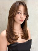 イメチェン外ハネボブ美髪ワイドバング/レイヤーカット顔周り