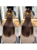 美髪ストレート 美髪ロング 縮毛矯正 地毛風ストレート 艶髪