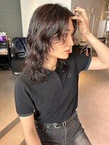 アム(amu)&nbsp;ニュアンスパーマ/クセ毛風パーマ/レイヤーミディアム/レイヤー