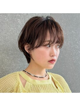 ロンドブルーム 天神大名店(Lond Bloom) イメチェンショート外ハネボブ美髪ブルーブラックワイドバング