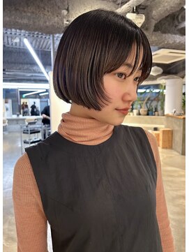 ヌールス(nullus non) 【柔らかく仕上げるニュアンスボブ】切りっぱなしボブ/ボブ/湘南