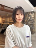 【艶髪レイヤーボブ×シアーグレー】透明感・くびれ・抜け感
