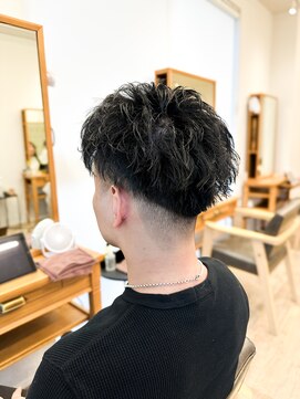 セイドット フクオカ(Say.FUKUOKA) 【メンズ★大名】アップバングスタイル×パーマ×刈り上げ