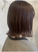 ボブ×チョコレートブラウンカラー