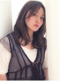 ココアベージュオリーブグレージュ暗髪黒髪レイヤー小顔髪質改善