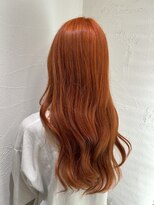 アジールヘア 池袋東口店(agir hair)&nbsp;ブリーチ＆ダブルカラーハイトーンオレンジ池袋東口