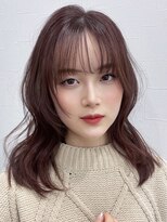 ピリオド 松阪(Period.) ミディアムボルドーブラウン 髪質改善 Period.松阪