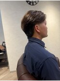 ハイライト×センターパート
