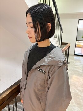 アクシス 栄店(`AXIS) 着物ヘア/大人ガーリー/ダークアッシュ/似合わせカット/栄　柴山