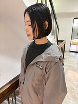 アクシス 栄店(`AXIS) 着物ヘア/大人ガーリー/ダークアッシュ/似合わせカット/栄 柴山