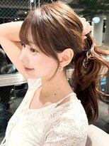 マインバイアフロートギンザ(MYNE by AFLOAT GINZA)&nbsp;顔周りカット/レイヤーカット/キャラメルブラウン