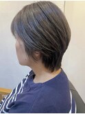 20代30代40代50代似合わせレイヤーカット顔周りカットグレージュ