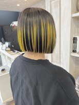 キャアリー(Caary) 福山市Caaryデザインカラーアンブレラ伸ばしかけカラーイエロー
