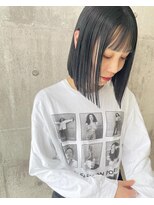 エミュ ヘアー(emu.hair) ぷつっとボブ/透明感カラー