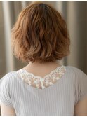ブリーチなしダブルカラー抜け感レイヤーウルフカット30代Te3