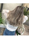 パールホワイトバレイヤージュ【池袋、ヘアカラー、髪質改善】