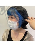 ☆フェイスフレーミング、水色カラー、ブルーカラー☆