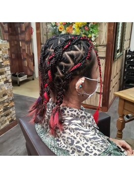 美容室 ティダ(Thida) ブレイズ 編み込みアレンジ