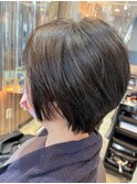 美髪/グレージュ/ショート/大人かわいい/大人ショート[大島]