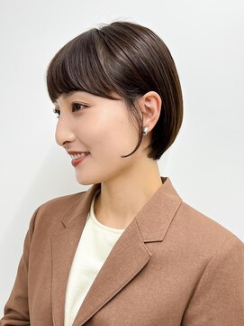 エアー 横浜(AIR) 【長谷川】シースルーバングショートボブ