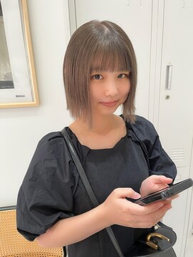 ジーナ 福岡天神(Zina) 【井上美乃里】グレージュbob