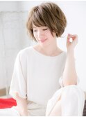 関内/髪質改善/ヘーゼルベージュ×ナチュラルボブショートa
