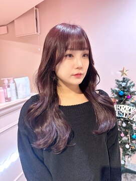 ラメール(MAISON LA MER) 【Mika】艶暖ヘア　韓国風ローズブラウン