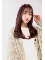 エールバイボヌール(Ere by Bonheur)&nbsp;イエベ肌におすすめピンクブラウン　重軽レイヤーロング