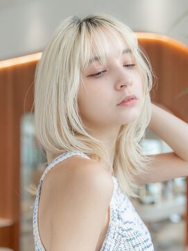 ケアリー 成増(Carelly) 大人かわいい前髪セシルカットココアブラウンフリンジウェーブ