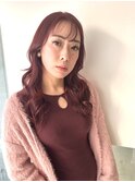 フェミニンレッドカラー