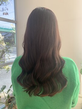 ロエン 西岡崎店(ROEN) #顔まわりレイヤーワンレンロング/韓国風/ウェーブ