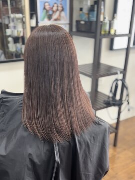 ヘアーサロン カラー 色彩店(COLOR) ピンクベージュ系カラー