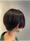 顔まわりに合わせカット×ショート