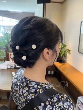 北本 美容室 アップスタイル