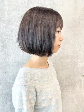 モリオ(morio) +ボブディ大人ボブミニボブ耳かけボブ切りっぱなしボブ前髪あり1