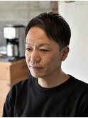 大人爽やかアップバング【メンズカット/ヘア/倉敷/中島】