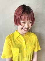 リュバン(Ruban)&nbsp;＃マッシュショート＃ミニボブレイヤー＃レッドカラー