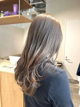 エルム 原宿 表参道(yelm) ブリーチなしダブルカラーヘーゼルベージュミルクティー